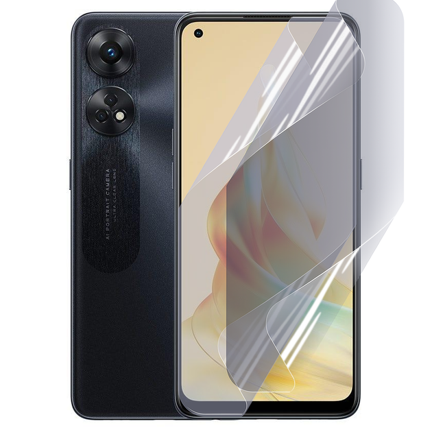 Антишпион приватная плёнка гидрогелевая для смартфона OPPO Reno 8T 4G противоударная прозрачная - Фото 1 Антишпион приватная плёнка гидрогелевая для смартфона OPPO Reno 8T 4G противоударная прозрачная - изображение 1