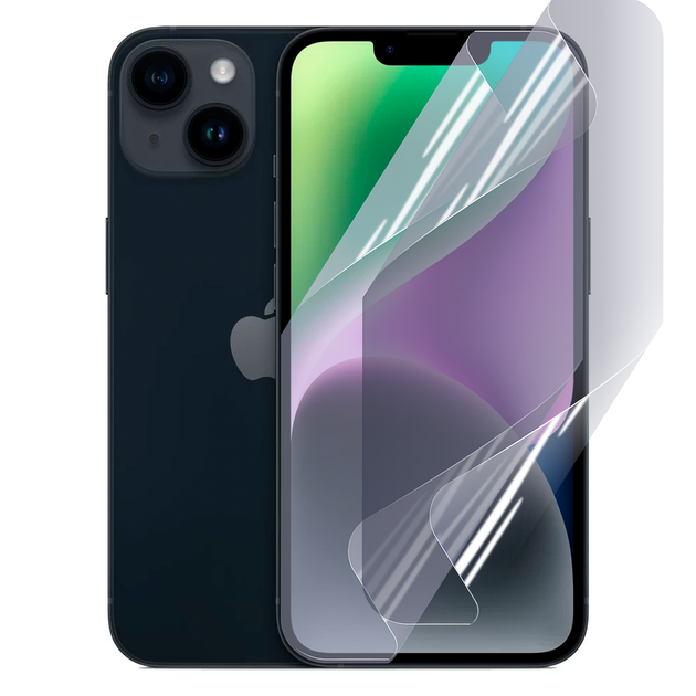 Антишпион приватная плёнка гидрогелевая для смартфона Apple iPhone 14 Plus противоударная прозрачная - Фото 1 Антишпион приватная плёнка гидрогелевая для смартфона Apple iPhone 14 Plus противоударная прозрачная - изображение 1