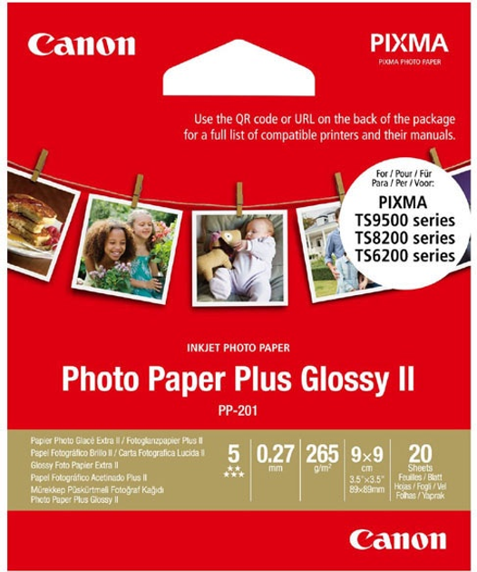 Фотопапір Canon Photo Paper Plus II Glossy PP-201 20 аркушів (2311B070) - зображення 1