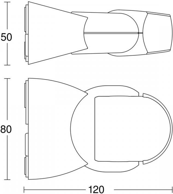 Czujnik ruchu i zmierzchu STEINEL IS-1 500 W IP54 Czarny (IS_1_/J/) - obraz 4