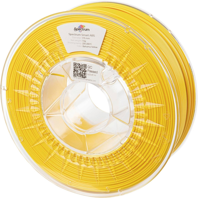 Filament do drukarek 3D Filament Spectrum Smart ABS 1.75mm 1000 g Yellow (5903175658197) - obraz 1
