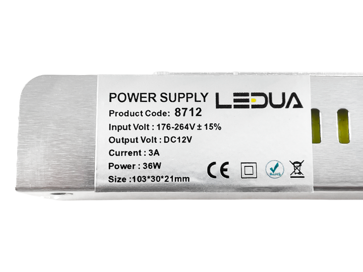 Блок питания LEDUA 12V 36W 3A IP20 (LP-MN20-12V36W) - Фото 6 Блок питания LEDUA 12V 36W 3A IP20 (LP-MN20-12V36W) - изображение 6