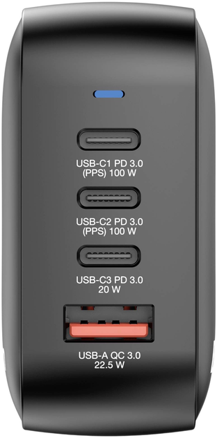 Мережевий зарядний пристрій Verbatim Travel Mini GaN 100W Black (0023942322313) - зображення 2