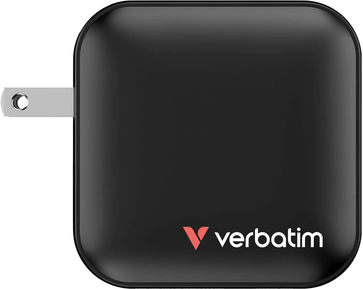 Мережевий зарядний пристрій Verbatim Travel Mini GaN 100W Black (0023942322313) - зображення 4