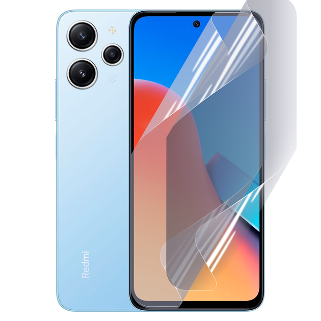 Антишпион приватная плёнка гидрогелевая для смартфона Xiaomi Redmi 12 противоударная прозрачная - Фото 1 Антишпион приватная плёнка гидрогелевая для смартфона Xiaomi Redmi 12 противоударная прозрачная - изображение 1