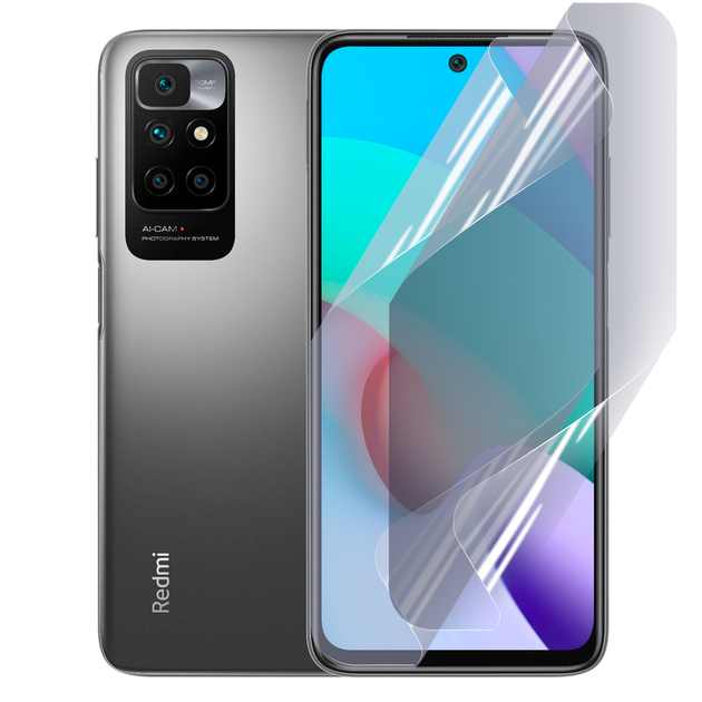 Плівка гідрогелева для Xiaomi Redmi 10 (2022) глянцевая протиударна прозора - Фото 1 Плівка гідрогелева для Xiaomi Redmi 10 (2022) глянцевая протиударна прозора - зображення 1