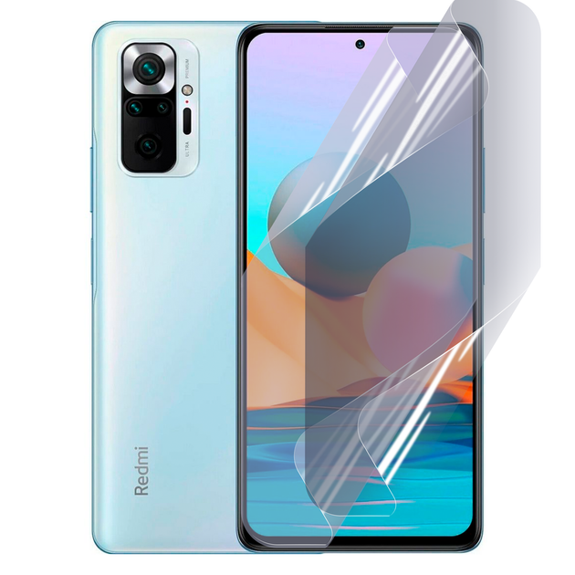 Плівка гідрогелева для Xiaomi Redmi Note 10 Pro глянцева протиударна захисна прозора - Фото 1 Плівка гідрогелева для Xiaomi Redmi Note 10 Pro глянцева протиударна захисна прозора - зображення 1