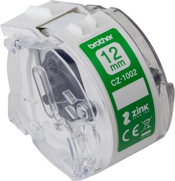 Taśma etykietowa Brother CZ-1002 12 mm x 5 m White (4977766779289) - obraz 1