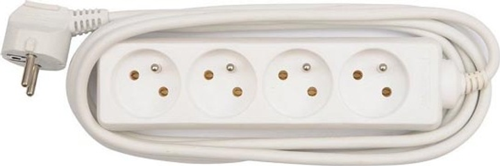 Мережевий фільтр Krup 4 розетки 3 м White (8590274509443) - зображення 1