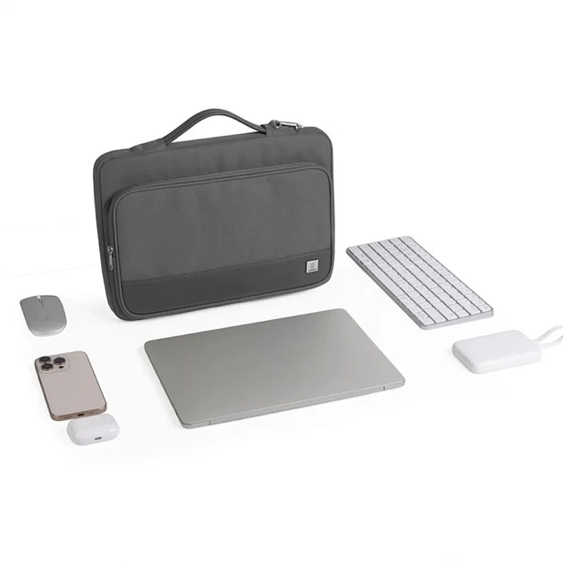 Папка-конверт Wiwu Cozy Classic Case для MacBook ноутбука планшета 13"-14.2" Gray - изображение 2