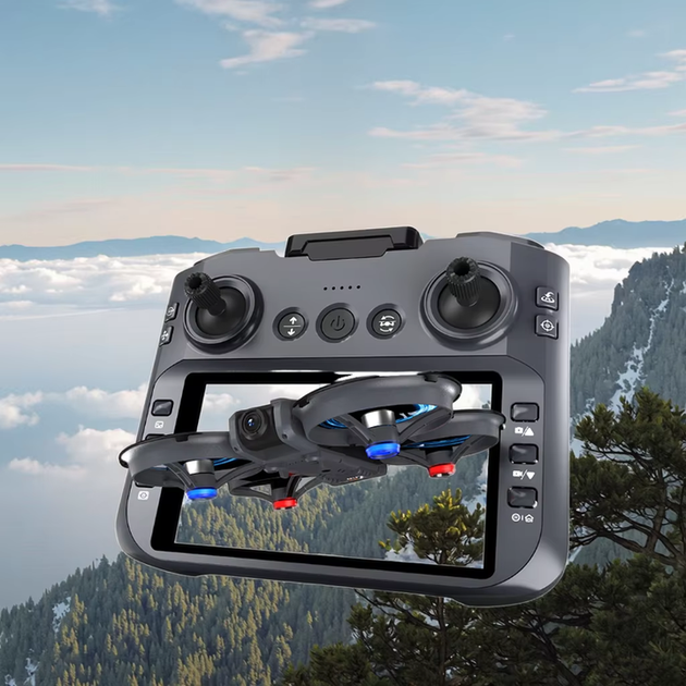 Квадрокоптер X226 8K FPV с камерой, дрон с пультом РС, бесщеточный, WiFi FPV, до 200 м, складной мини дрон для начинающих - изображение 6