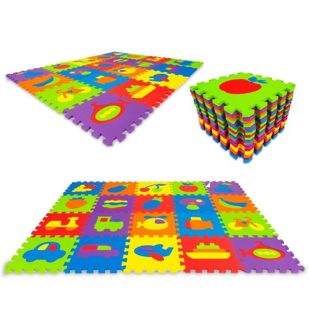 Mata piankowa dla dzieci Ecotoys EVA 148x119 cm 20 elementów ECOEVA003 (5903769971039) - obraz 2