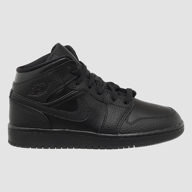 Кроссовки женские Jordan 1 Mid (Gs) Black 36 Черный 554725-091 - изображение 2