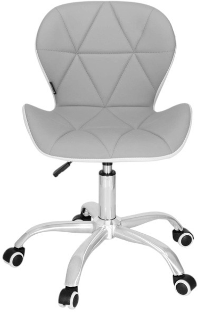 Fotel biurowy Springos HF0023 Szaro-białe (5907719475585) - obraz 3