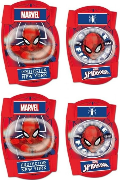 Набір захисту Disney Marvel Людина-павук на лікті та коліна розмір S Червоні (5902308590632) - зображення 1