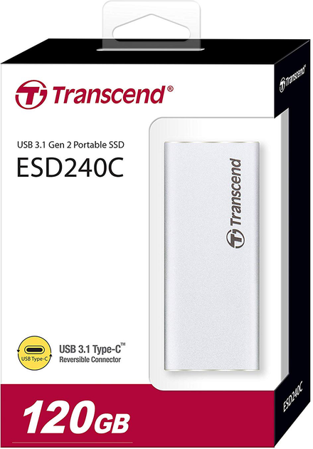 SSD диск Transcend ESD240C 120GB USB 3.1 Type-C 3D NAND TLC (TS120GESD240C) External - зображення 4