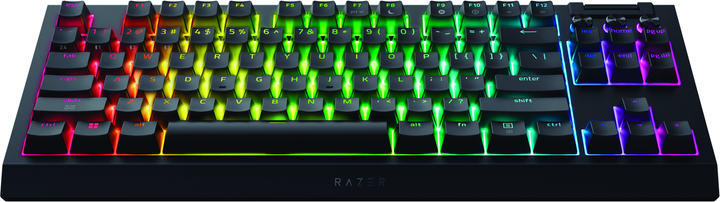 Klawiatura bezprzewodowa Razer BlackWidow V4 TKL Hyperspeed RGB Wireless/Bluetooth/USB Black (RZ03-05480100-R3M1) - obraz 4
