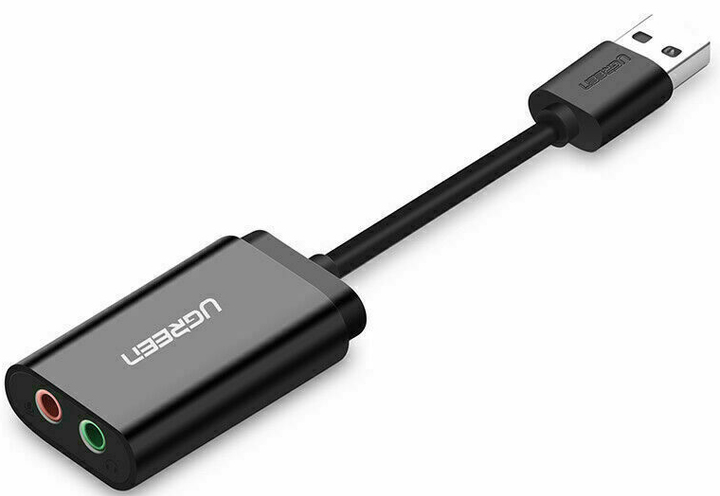 Karta dźwiękowa Ugreen US205 USB AUX jack TRRS (Mic + Ear) ALC4042 15 cm Black (6957303837243) - obraz 3