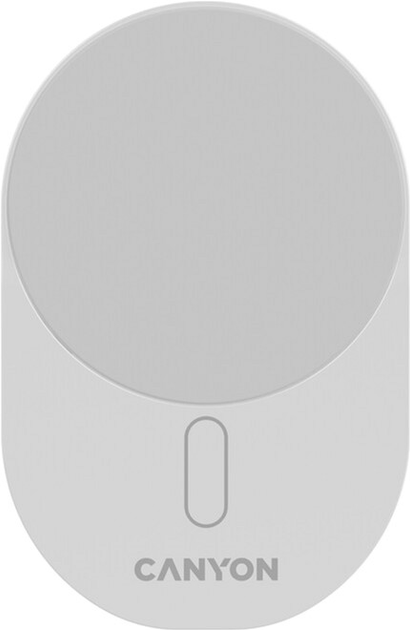 Автомобільний зарядний пристрій Canyon OnGrip 105 15W Qi2 Wireless White (CNS-CCH105W) - зображення 1