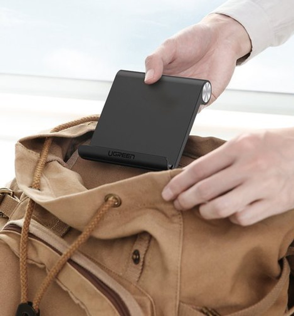 Тримач для телефону/планшета Ugreen LP115 Multi-Angle Adjustable Stand for iPad Black (UGR-50748) - зображення 7