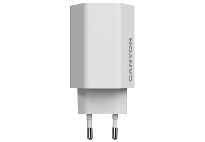 Зарядний пристрій Canyon Hexagon 65 GaN 65W 2xPD 1xQC EU White (CND-CHAHEX65W) - зображення 5