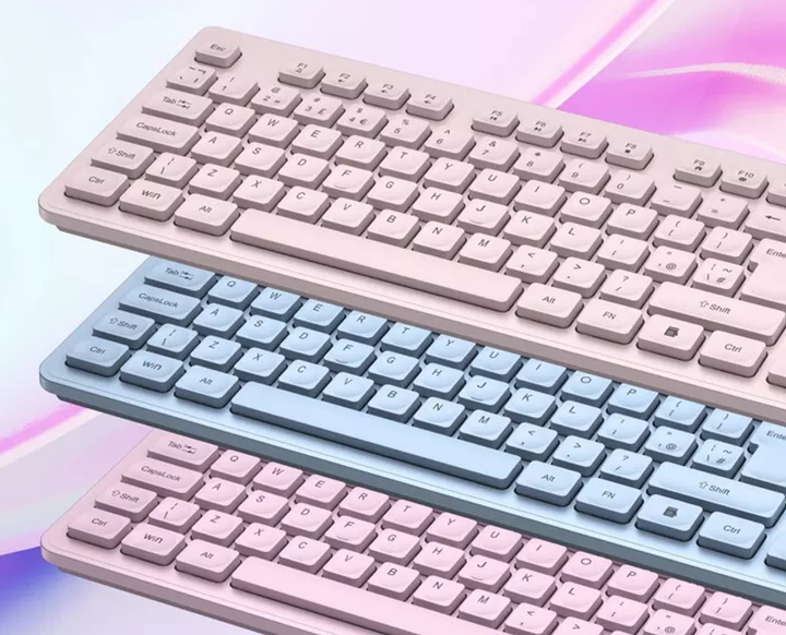 Klawiatura bezprzewodowa Canyon HKB-W01 Silent Wireless Pink (CNS-HKBW01P) - obraz 7