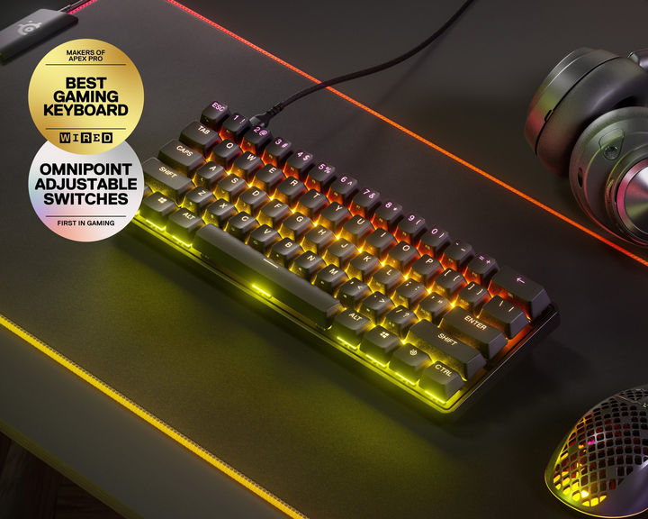 Клавіатура дротова SteelSeries Apex Pro Mini USB (SS64820) - зображення 6
