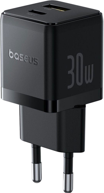 Ładowarka sieciowa Baseus Palm Fast Charger C+U 30W EU Cluster Black (P1011160A113-00) - obraz 4