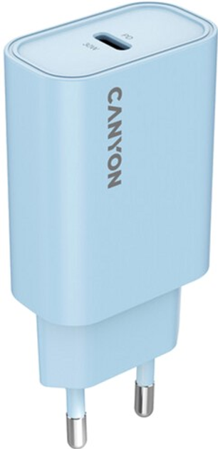 Ładowarka sieciowa Canyon OnCharge 30CL 1xPD Type-C 30W Light Blue (CNE-CHA30CLLBL) - obraz 3
