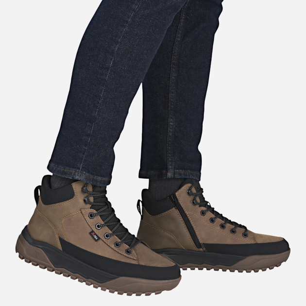 Sneakersy męskie Rieker U1571-20 46 (11UK) Brązowe (4061811464692) - obraz 2