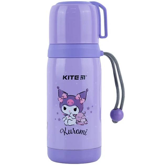 Термос Kite Kuromi HK24-301, 350 мл - Фото 1 Термос Kite Kuromi HK24-301, 350 мл - зображення 1