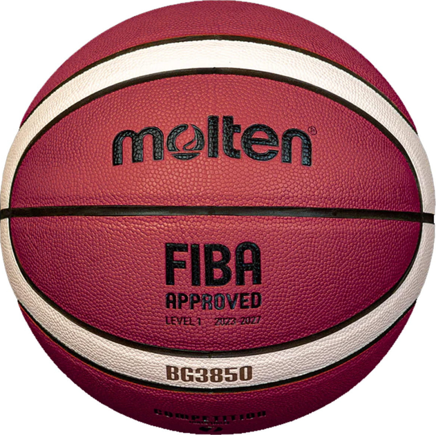 Баскетбольний м'яч Molten FIBA B7G3850 Коричневий (4570031010362) - зображення 1