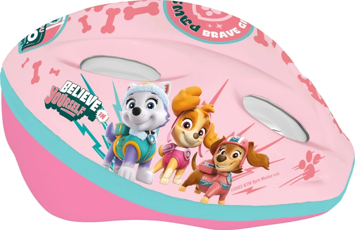 Велосипедний шолом Paw Patrol Girls 52-56 см Рожевий (5905427340003) - зображення 3