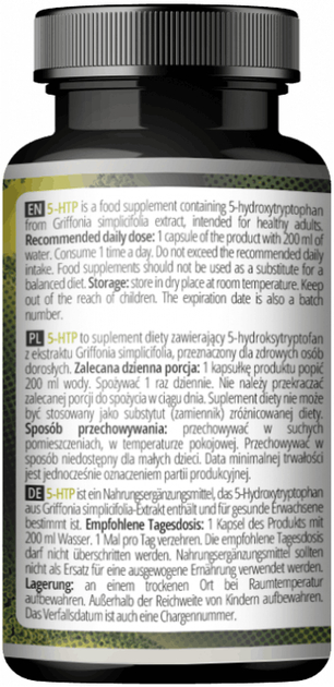 Suplement diety Apollo's Hegemony 5-HTP 60 kapsułek (8721077930862) - obraz 2