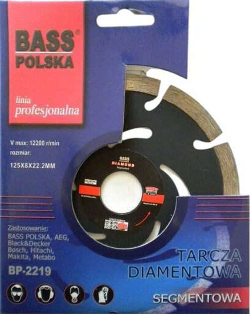 Tarcza diamentowa Bass Polska 125 mm 2219 (5902067606339) - obraz 2