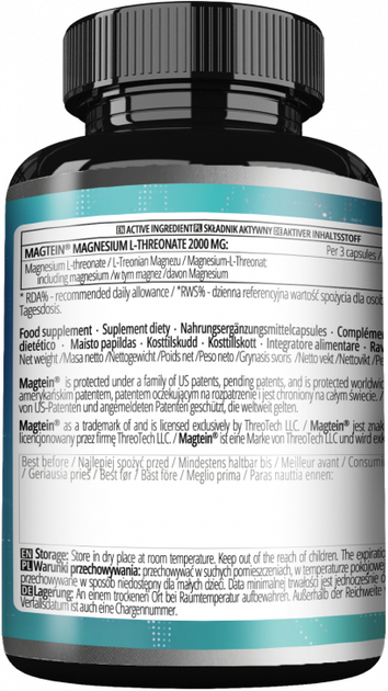 Suplement diety Apollo's Hegemony Magtein 180 kapsułek (8721077931494) - obraz 2