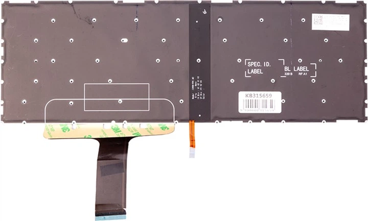 Клавіатура для ноутбука PowerPlant Lenovo Legion Y530, чорна, підсвічування (KB315659) - зображення 3