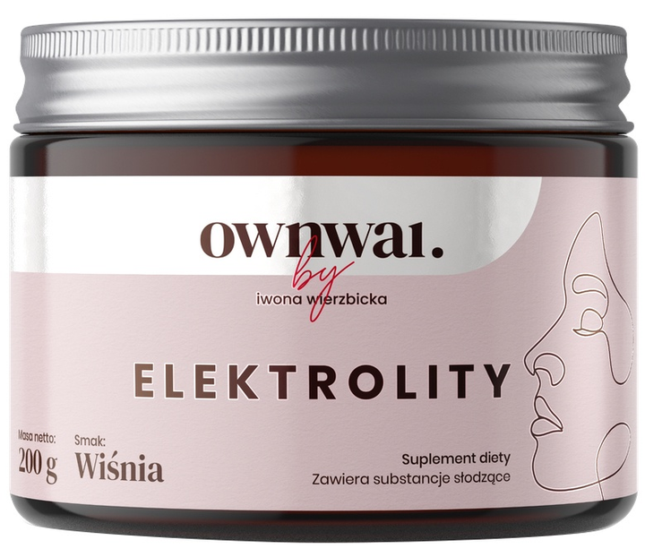 Suplement diety OWNWAI Elektrolity Smak wiśniowy 200 g (5905806912425) - obraz 1