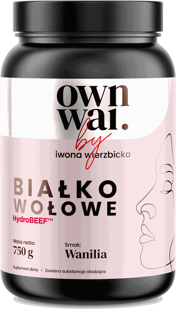 Протеїновий коктейль OWNWAI Яловичий протеїн Смак ванілі 750 г (5905806912494) - зображення 1