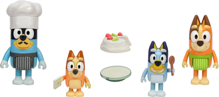 Набір фігурок Moose Bluey Час для десерту 4 фігурки Chilli + Bluey + Bingo + Bandit (630996189160) - зображення 2