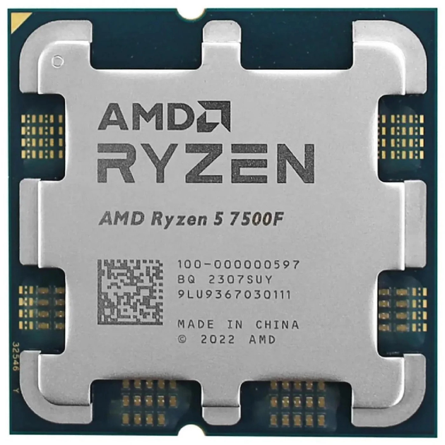 AMD Ryzen R5 7500F CPU 新品バルク Процесор AMD Ryzen 5 7500F (3.7GHz 32MB 65W AM5) Multipack