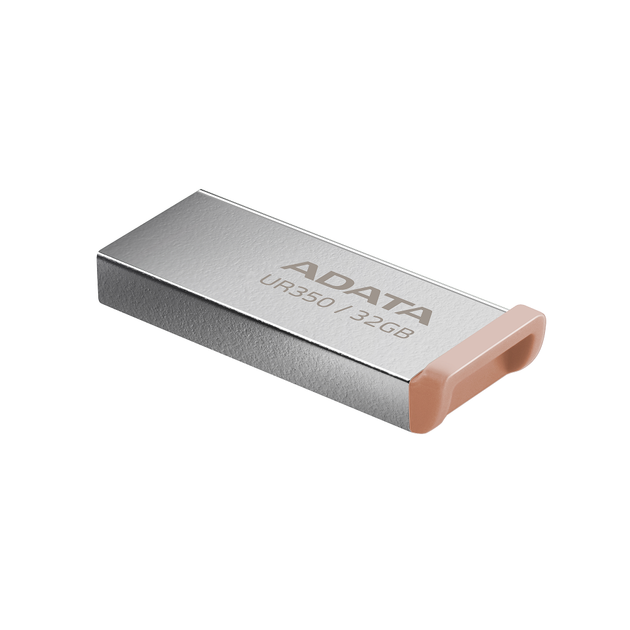 Флеш-накопичувач Flash ADATA USB 3.2 UR 350 32Gb Silver/Beige (UR350-32G-RSR/BG) - зображення 3
