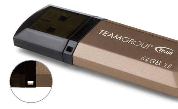 Флеш-накопичувач Team USB 3.0 C155 128Gb Golden (TC1553128GD01) - Фото 2 Флеш-накопичувач Team USB 3.0 C155 128Gb Golden (TC1553128GD01) - изображение 2