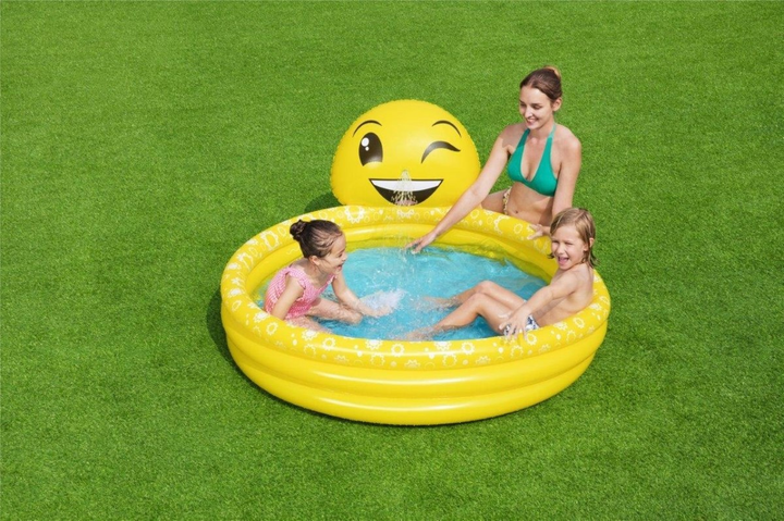 Дитячий надувний басейн Bestway 165 x 144 x 69 см Усмішка 53081 (6942138968125) - зображення 6