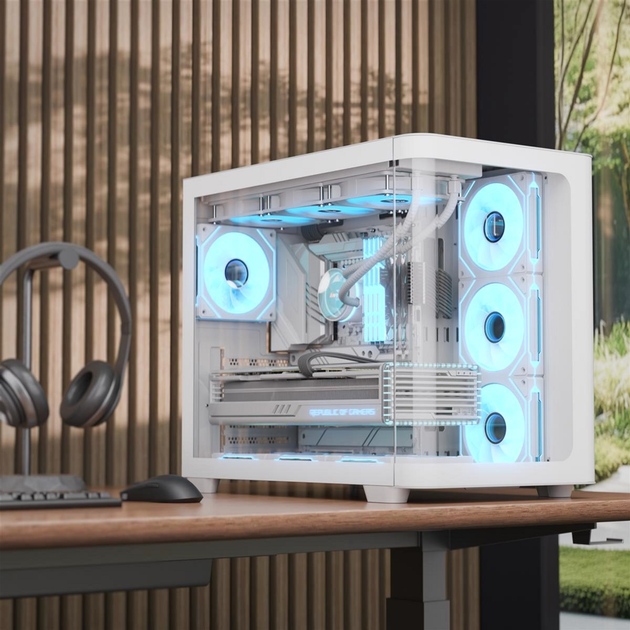 Obudowa AeroCool P500C-G-WT-v1 White (4711530960509) - obraz 6