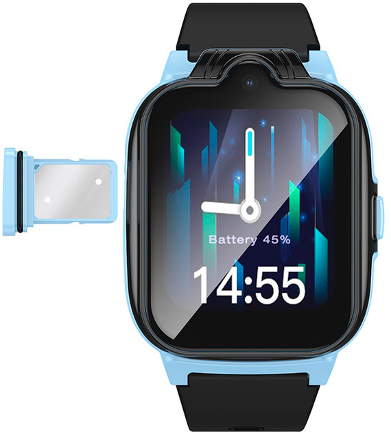 Smartwatch dla dzieci Hoco Y104 42 mm Blue (6942007646369) - obraz 2