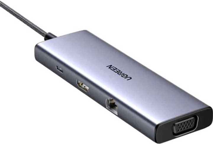 Hub USB Ugreen CM498 9-in-1 USB 3.1 Type-C (6941876216000) - obraz 2