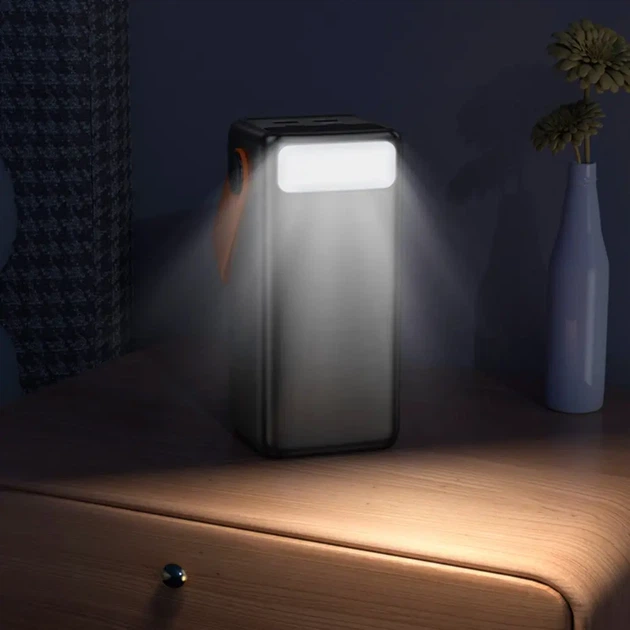 Power bank BOROFONE BJ66A 50000mAh Magnifico PD20W QC3.0 2USB type-c Led Lamp чорний - Фото 2 Power bank BOROFONE BJ66A 50000mAh Magnifico PD20W QC3.0 2USB type-c Led Lamp чорний - зображення 2