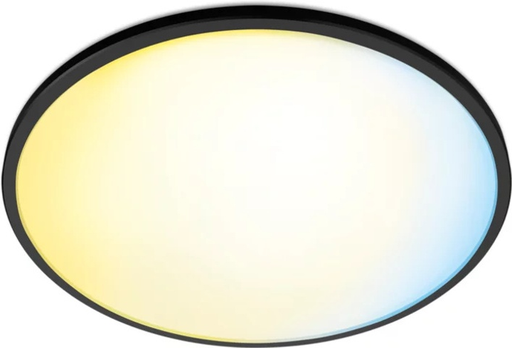 Lampa sufitowa LED WIZ SuperSlim 14W RD 27-65K TW Czarna (8719514337992) - obraz 1