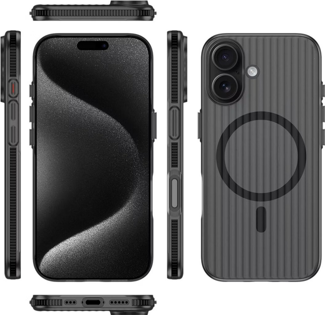 Etui 4smarts Design Case Aero do Apple iPhone 17 Transparent/Black (4252011912537) - obraz 2